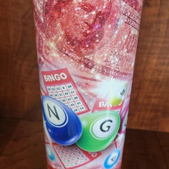 Thermal Bingo Tumbler - Coffee Hot Or Cold Cup Gift - 20oz - Picture 1 of 5